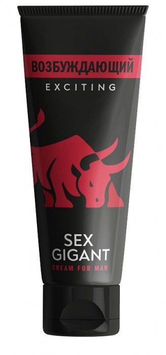 Возбуждающий крем для мужчин Sex Gigant - 80 мл. - Миагра - купить с доставкой в Южно-Сахалинске