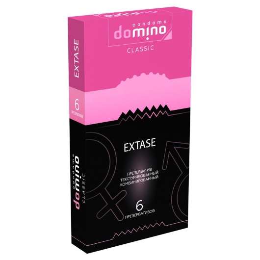 Презервативы с точками и рёбрышками DOMINO Classic Extase - 6 шт. - Domino - купить с доставкой в Южно-Сахалинске