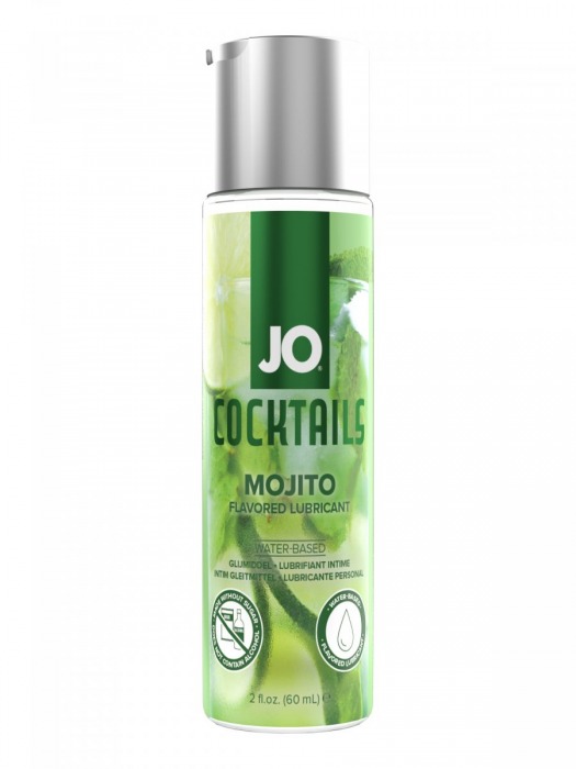 Вкусовой лубрикант на водной основе JO Cocktails Mojito - 60 мл. - System JO - купить с доставкой в Южно-Сахалинске