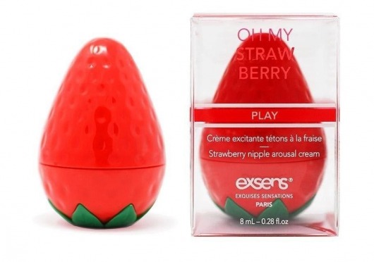 Крем для стимуляции сосков Oh My Strawberry - 8 мл. - Exsens - купить с доставкой в Южно-Сахалинске
