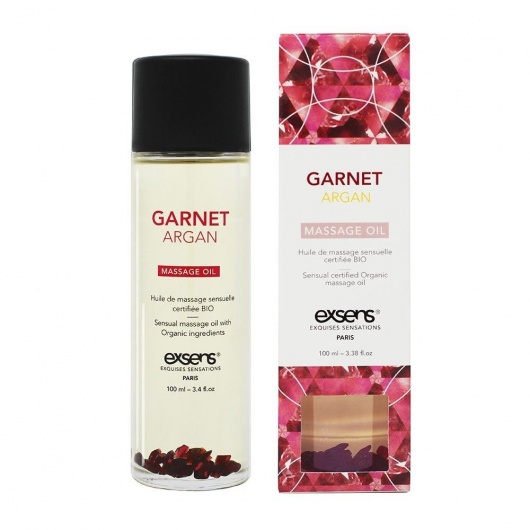 Органическое массажное масло GARNET ARGAN - 100 мл. - Exsens - купить с доставкой в Южно-Сахалинске