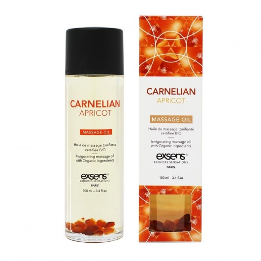Органическое массажное масло CARNELIAN APRICOT - 100 мл. - Exsens - купить с доставкой в Южно-Сахалинске