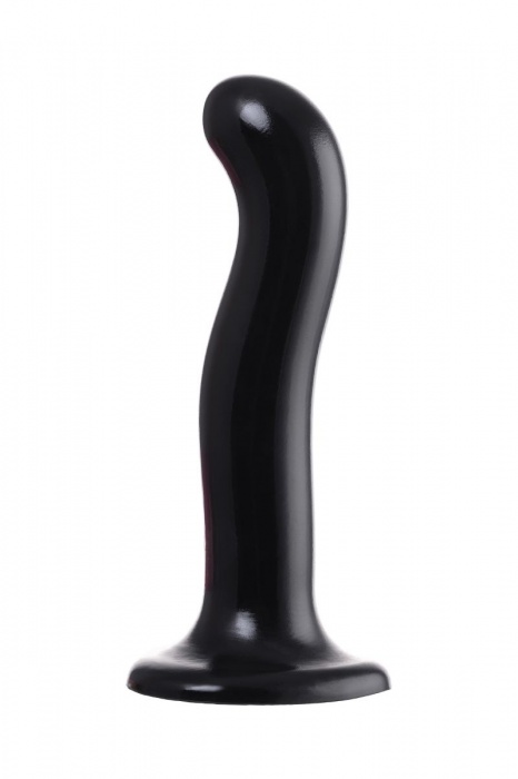 Черный стимулятор для пар P G-Spot Dildo Size L - 19 см. - Strap-on-me - в Южно-Сахалинске купить с доставкой