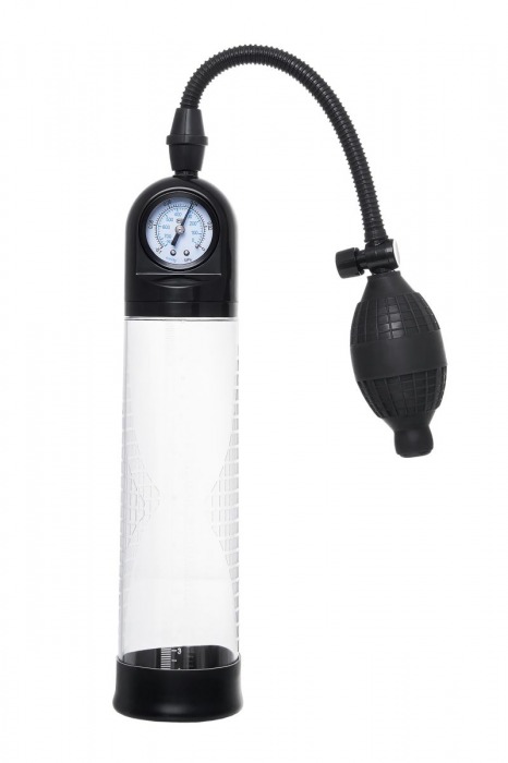 Прозрачная механическая помпа Roald с манометром - Sexus - в Южно-Сахалинске купить с доставкой