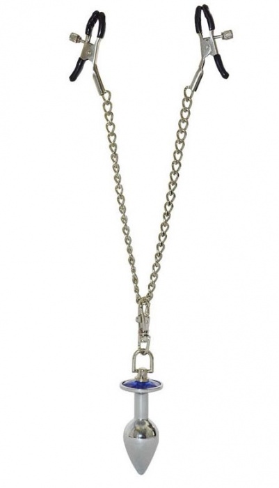 Зажимы для сосков с анальной пробкой - Sitabella - купить с доставкой в Южно-Сахалинске