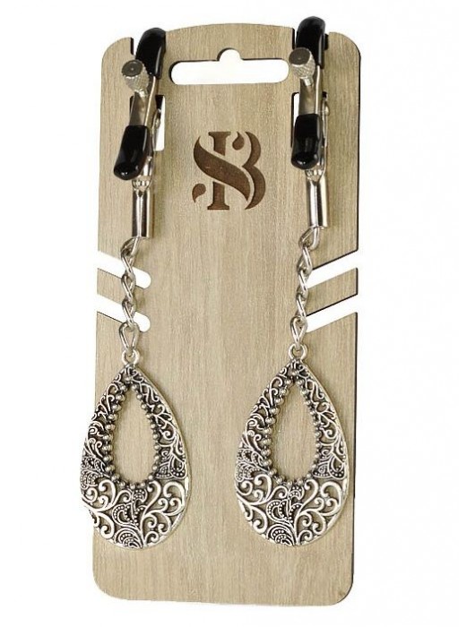 Изысканные зажимы на соски с подвесками  Шахерезада - Sitabella - купить с доставкой в Южно-Сахалинске