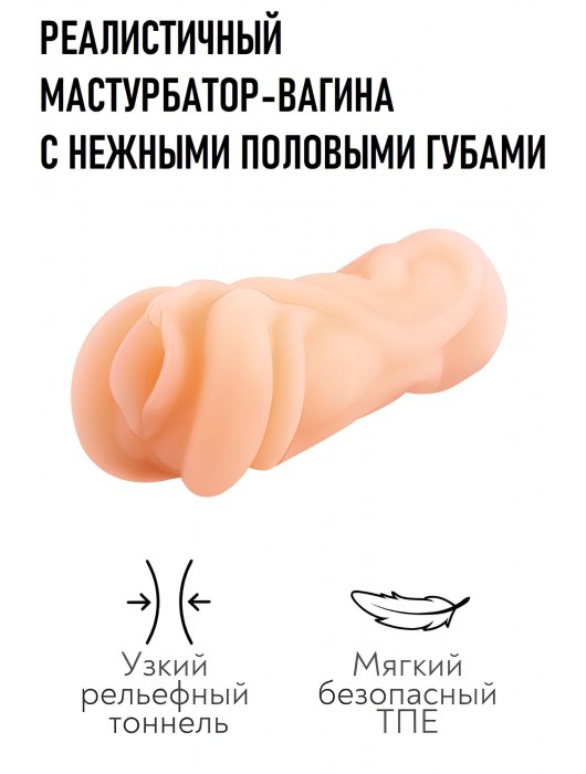 Реалистичный мастурбатор-вагина телесного цвета - Свободный ассортимент - в Южно-Сахалинске купить с доставкой