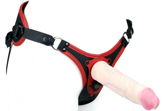 Пояс унисекс UNISEX Style с 2 насадками - LOVETOY (А-Полимер) - купить с доставкой в Южно-Сахалинске