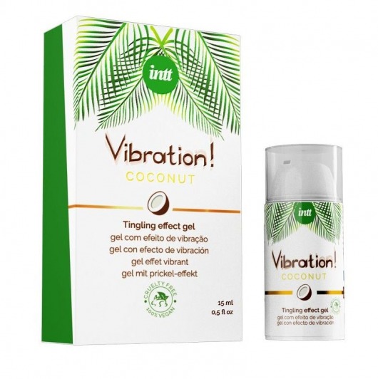 Возбуждающий гель с ароматом кокоса Vibration Coconut - 15 мл. - INTT - купить с доставкой в Южно-Сахалинске