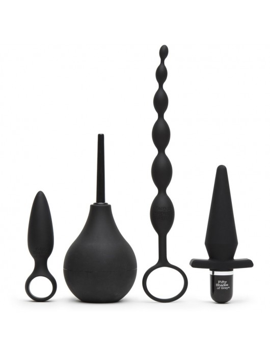 Черный набор для анальных игр Take it Slow - Fifty Shades of Grey