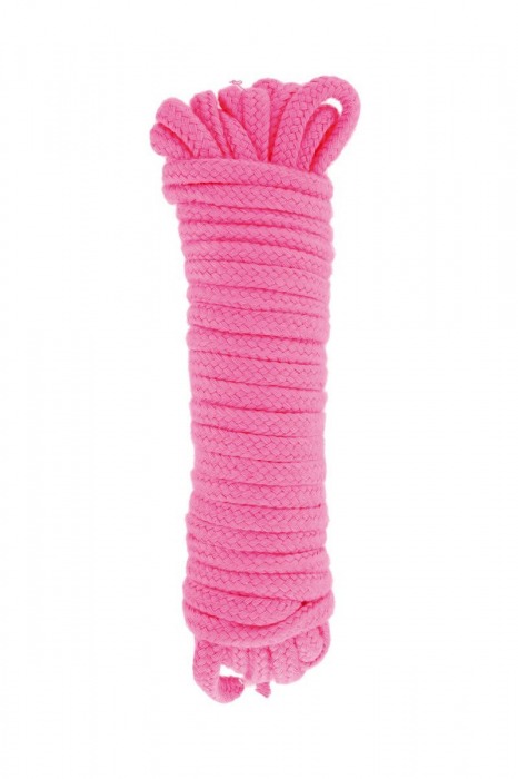 Розовая веревка для связывания Sweet Caress Rope - 10 метров - Sweet Caress - купить с доставкой в Южно-Сахалинске