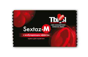 Возбуждающий крем Sextaz-M для мужчин в одноразовой упаковке - 1,5 гр. - Биоритм - купить с доставкой в Южно-Сахалинске