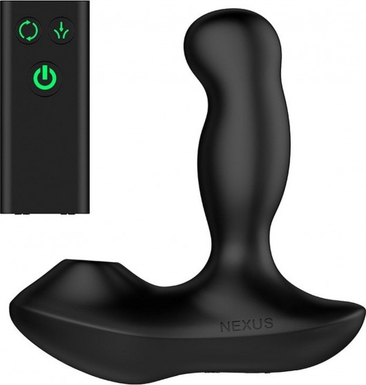 Черный вибратор-ротатор для стимуляции простаты Nexus Revo Air - Nexus Range - в Южно-Сахалинске купить с доставкой