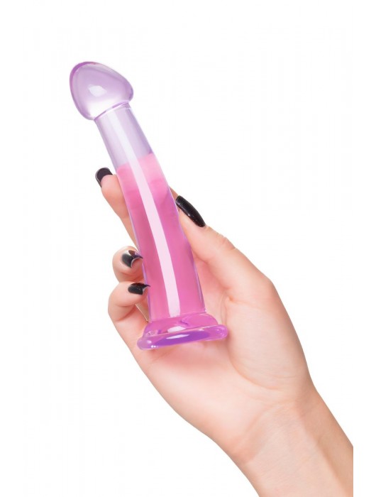 Фиолетовый фаллоимитатор Jelly Dildo S - 15,5 см. - Toyfa Basic