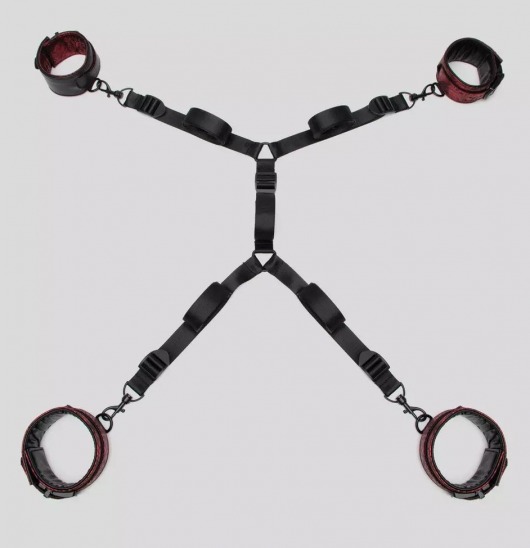 Изысканный набор фиксаций на кровати Reversible Under Mattress Restraint Set - Fifty Shades of Grey - купить с доставкой в Южно-Сахалинске