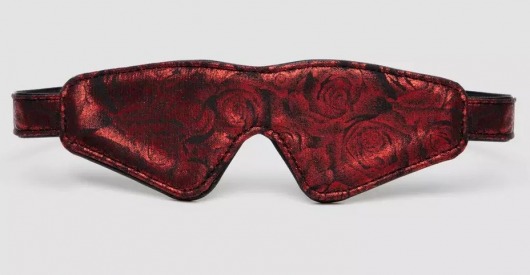 Двусторонняя красно-черная маска на глаза Reversible Faux Leather Blindfold - Fifty Shades of Grey - купить с доставкой в Южно-Сахалинске