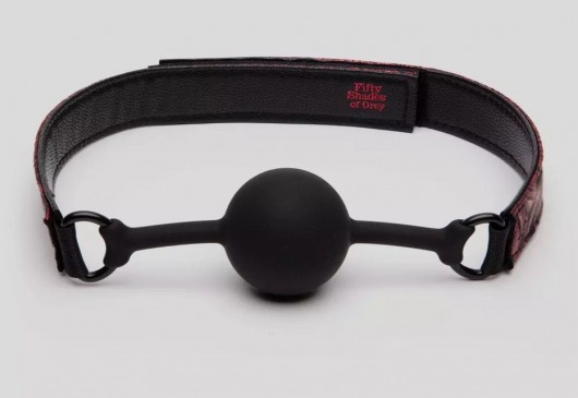 Кляп-шар на двусторонних ремешках Reversible Silicone Ball Gag - Fifty Shades of Grey - купить с доставкой в Южно-Сахалинске