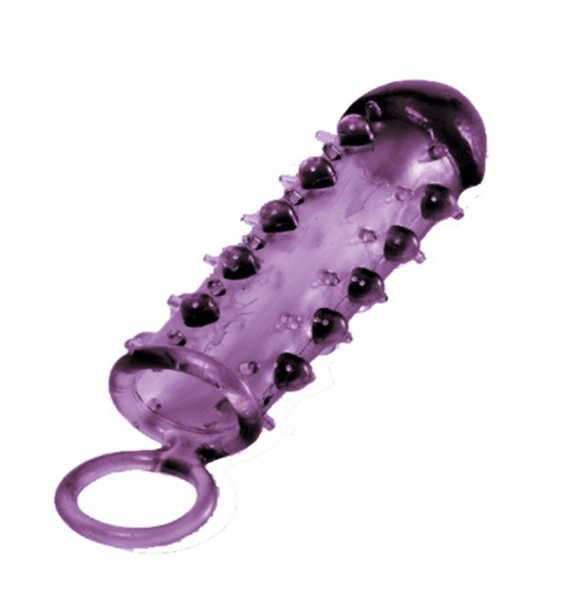 Закрытая фиолетовая насадка с пупырышками SAMURAI PENIS SLEEVE PURPLE - 14,5 см. - NMC - в Южно-Сахалинске купить с доставкой