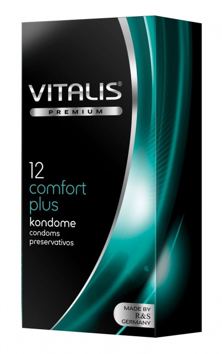 Контурные презервативы VITALIS PREMIUM comfort plus - 12 шт. - Vitalis - купить с доставкой в Южно-Сахалинске