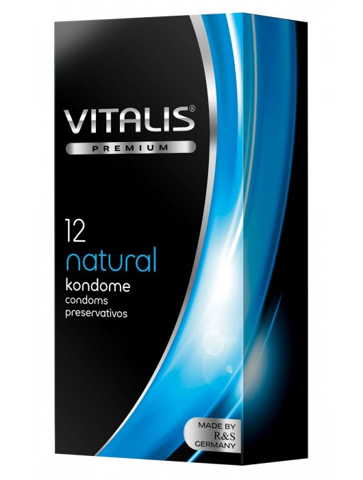Классические презервативы VITALIS PREMIUM natural - 12 шт. - Vitalis - купить с доставкой в Южно-Сахалинске