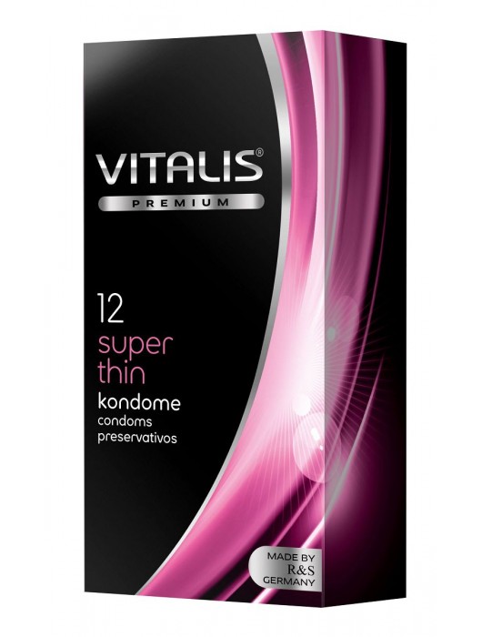 Ультратонкие презервативы VITALIS PREMIUM super thin - 12 шт. - Vitalis - купить с доставкой в Южно-Сахалинске