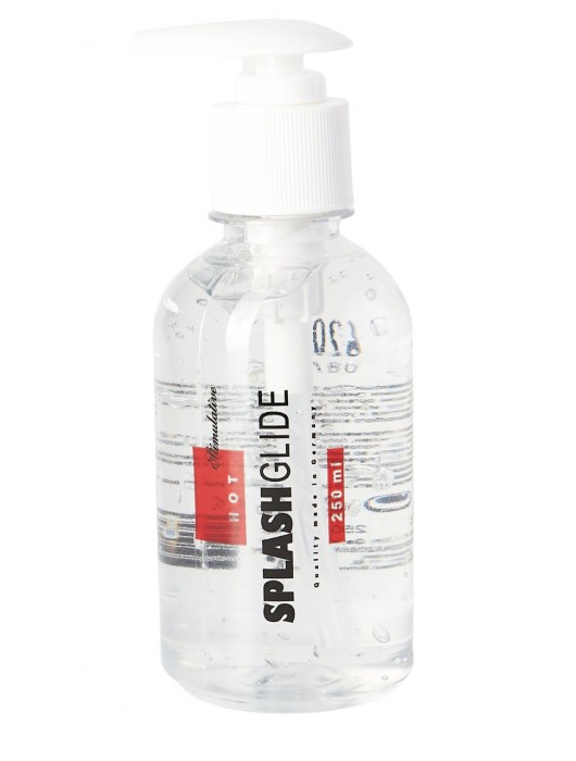 Возбуждающий гель-лубрикант SPLASHGLIDE HOT STIMULATIVE - 250 мл. - Splashglide - купить с доставкой в Южно-Сахалинске