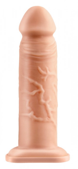 Телесный реалистичный фаллоимитатор с полостью Silicone Hollow Extension - 20 см. - Pipedream - купить с доставкой в Южно-Сахалинске