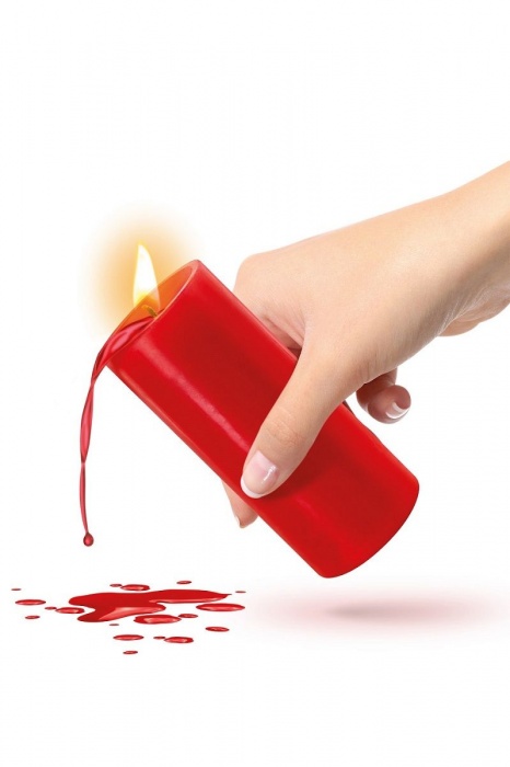 Красная низкотемпературная свеча для ваксплея - Fetish Tentation - купить с доставкой в Южно-Сахалинске