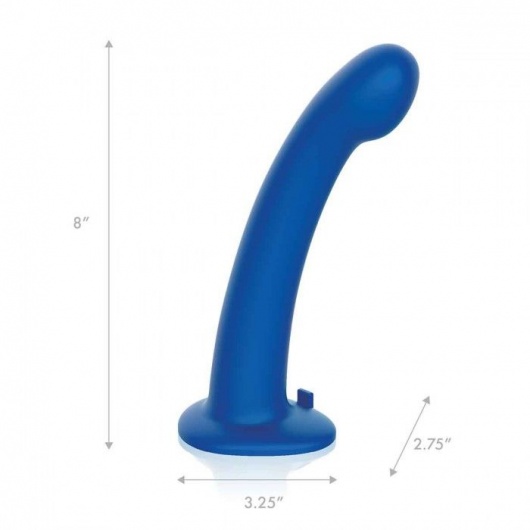 Синяя насадка Remote Control P-Spot G-Spot с черными трусиками - 20 см. - Pegasus - купить с доставкой в Южно-Сахалинске