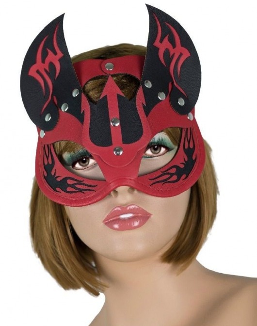 Маска дьяволицы с рожками - LOVETOY (А-Полимер) - купить с доставкой в Южно-Сахалинске