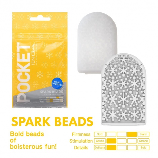 Карманный мастурбатор Spark Beads - Tenga - в Южно-Сахалинске купить с доставкой