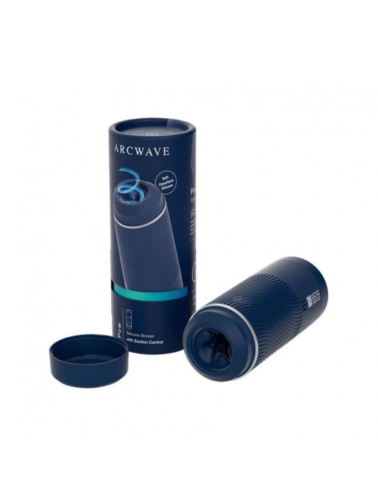 Синий мастурбатор с контролем всасывания Arcwave Pow Stroker - Arcwave - в Южно-Сахалинске купить с доставкой