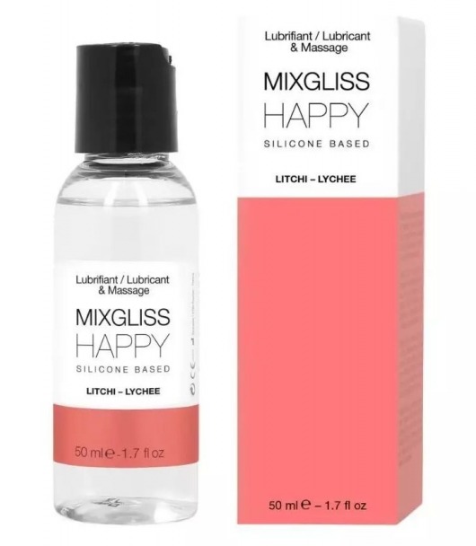 Смазка на силиконовой основе Mixgliss Happy - 50 мл. - Mixgliss - купить с доставкой в Южно-Сахалинске