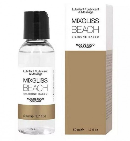 Смазка на силиконовой основе Mixgliss Beach - 50 мл. - Mixgliss - купить с доставкой в Южно-Сахалинске