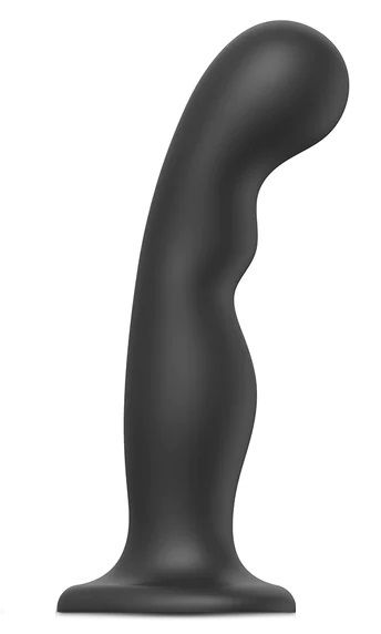Черная насадка Strap-On-Me Dildo Plug P G size XXL - Strap-on-me - купить с доставкой в Южно-Сахалинске