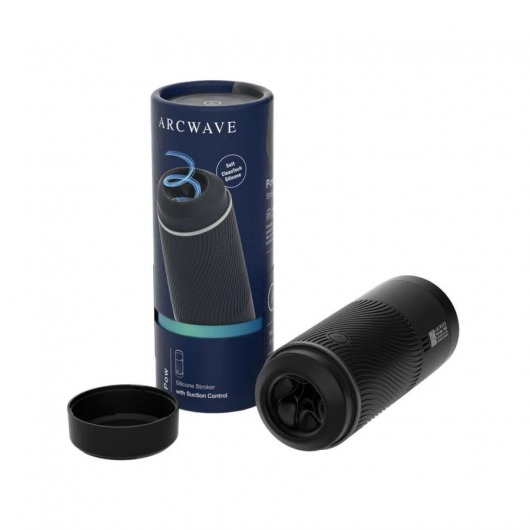 Черный мастурбатор с контролем всасывания Arcwave Pow Stroker - Arcwave - в Южно-Сахалинске купить с доставкой