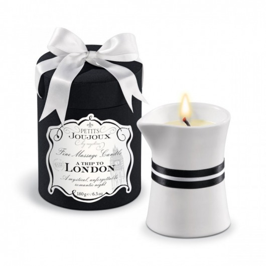 Массажное масло в виде большой свечи Petits Joujoux London с ароматом ревеня, амбры и чёрной смородины - MyStim - купить с доставкой в Южно-Сахалинске