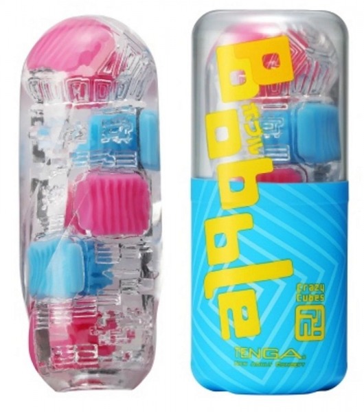 Мастурбатор Tenga Bobble Crazy Cubes - Tenga - в Южно-Сахалинске купить с доставкой