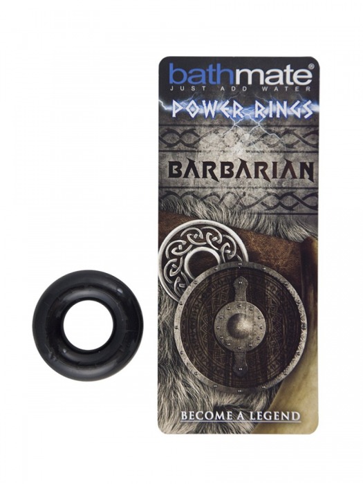 Чёрное эрекционное кольцо Barbarian - Bathmate - в Южно-Сахалинске купить с доставкой