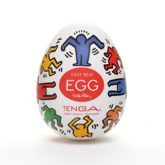 Мастурбатор-яйцо Keith Haring EGG DANCE - Tenga - в Южно-Сахалинске купить с доставкой
