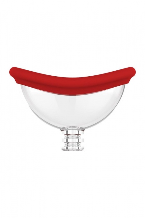 Красный двойной стимулятор Georgia - вибратор и вакуумная помпа - Dream Toys