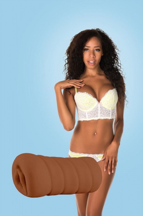 Коричневый мастурбатор-вагина BRIANNA - Dream Toys - в Южно-Сахалинске купить с доставкой