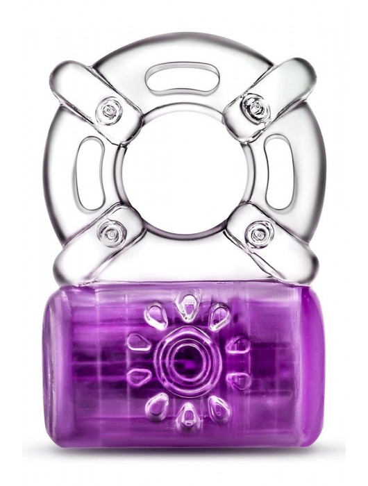 Фиолетовое эрекционное виброкольцо One Night Stand Vibrating C-Ring - Blush Novelties - в Южно-Сахалинске купить с доставкой