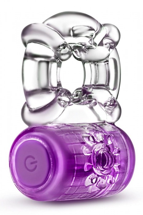Фиолетовое эрекционное виброкольцо One Night Stand Vibrating C-Ring - Blush Novelties - в Южно-Сахалинске купить с доставкой