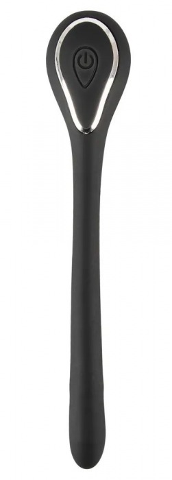 Черный гибкий уретральный стимулятор с вибрацией Vibrating Bendable Dilator - 13,5 см. - Orion - купить с доставкой в Южно-Сахалинске