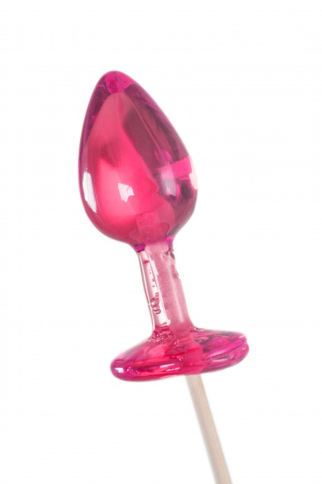 Розовый леденец  в форме анальной втулки со вкусом айриш крим - 29 гр. - Sosuчki - купить с доставкой в Южно-Сахалинске