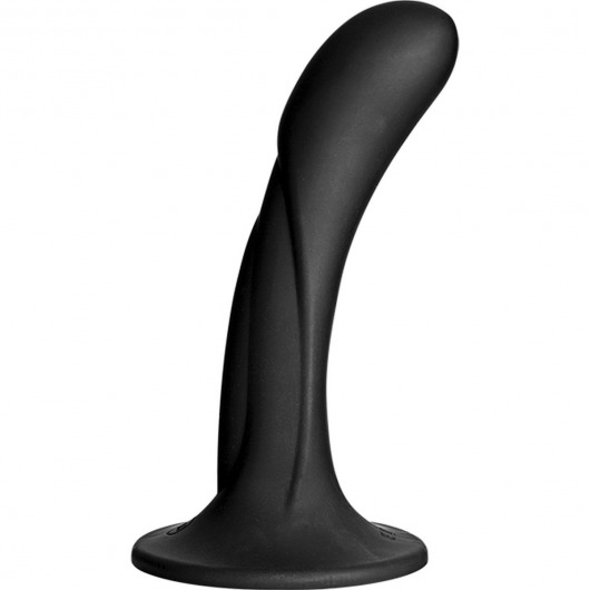 Черная изогнутая насадка Vac-U-Lock G-Spot - 16,5 см. - Doc Johnson - купить с доставкой в Южно-Сахалинске