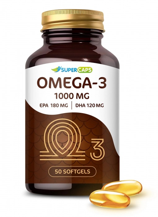 Пищевая добавка SuperCaps OMEGA-3 - 50 капсул (1000 мг) - SuperCaps - купить с доставкой в Южно-Сахалинске