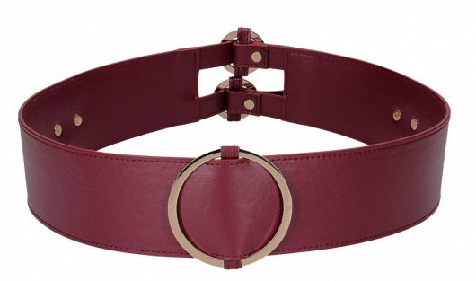 Бордовый ремень Halo Waist Belt - размер L-XL - Shots Media BV - купить с доставкой в Южно-Сахалинске