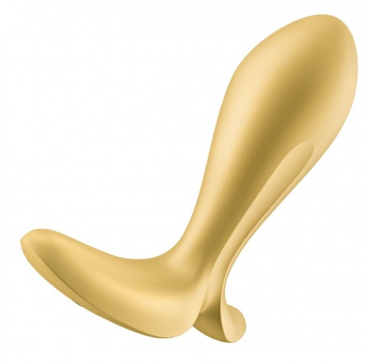 Золотистый анальный вибростимулятор Intensity Plug - Satisfyer - в Южно-Сахалинске купить с доставкой